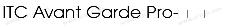 ITC Avant Garde Pro字体转换
